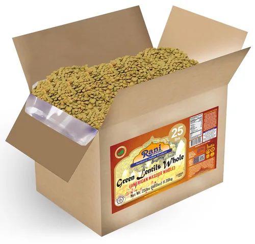 Vista 11 de Rani Masoor Enteras (Lentejas verdes enteras con piel) 32 onzas (2 libras) 32.03 oz ~ Todo natural Vegano Apto para gluten Sin OMG Kosher