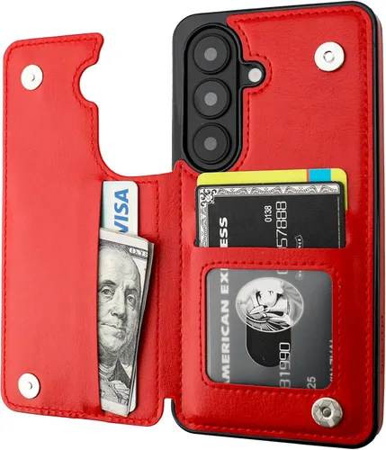 Vista 61 de ONETOP - Funda tipo cartera para Samsung Galaxy S22 con tarjetero, color negro Kickstand,ID/Cash Holder,Case Wallet with Card Slots,Double