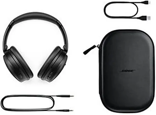 Vista 5 de Bose QuietComfort 45 - Auriculares inalámbricos con cancelación de ruido con Bluetooth, color negro triple