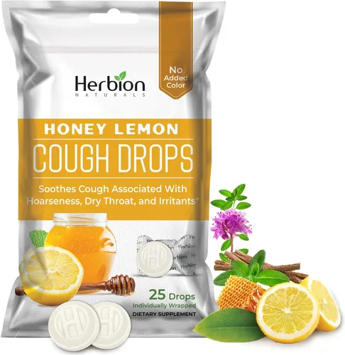 Vista 8 de Herbion Naturals Gotas para la tos con sabor natural a miel y limón, suplemento dietético, para adultos y niños mayores de 6 años, 25 gotas