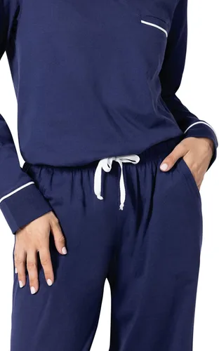 Vista 58 de PajamaGram Pijamas para mujer - Conjuntos de pijamas para mujer, camiseta sin botones, 100% algodón