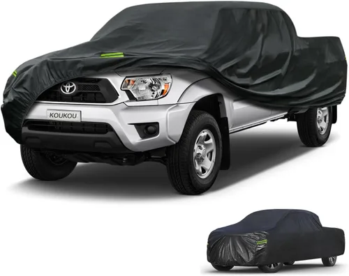 Vista 13 de KouKou Funda impermeable para automóvil para todo tipo de clima, 7 capas para automóviles con cremallera, ajuste universal para sedán, Honda Civic