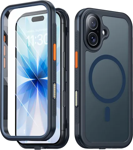 Vista 12 de Red2Fire Funda para iPhone 13, [Cuerpo Completo 360] [Protección de Servicio Pesado] con Protector de Pantalla Integrado Resistente Robusto 12 Pies