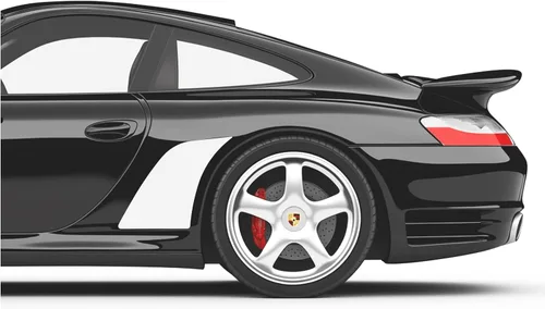 Vista 11 de Adhesivos de vinilo para guardabarros laterales con chip de roca lateral compatibles con Porsche 911 996 997 991 992 (991, azul)