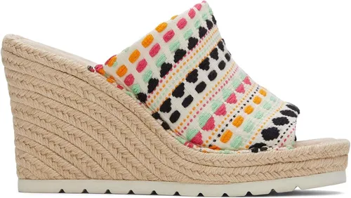 Vista 2 de TOMS Sandalias Monica Mule para mujer, Natural Multi