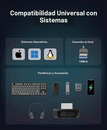 Vista 4 de Plugable Concentrador USB 3.0 de 7 puertos con adaptador de corriente de 36 W - Sin controlador - Conecta dispositivos y transfiere datos sin