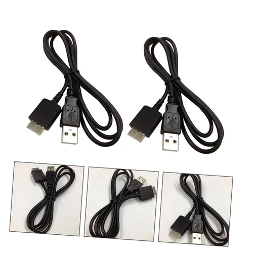 Vista 2 de Mikikit Cable de datos USB Cable adaptador de audio Cable de carga de sincronización de datos USB a Cable estéreo Jack Cable Reproductor Mp3 USB b