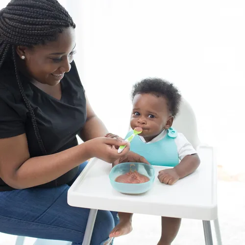 Vista 7 de Dr. Brown's Cucharas suaves para niños pequeños con mango largo para destete guiado por bebés, sin BPA (paquete de 72)