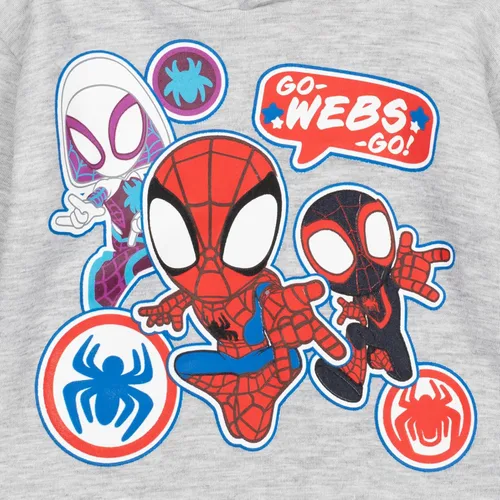 Vista 4 de Marvel Spidey and His Amazing Friends - Conjunto de sudadera con capucha y pantalones deportivos