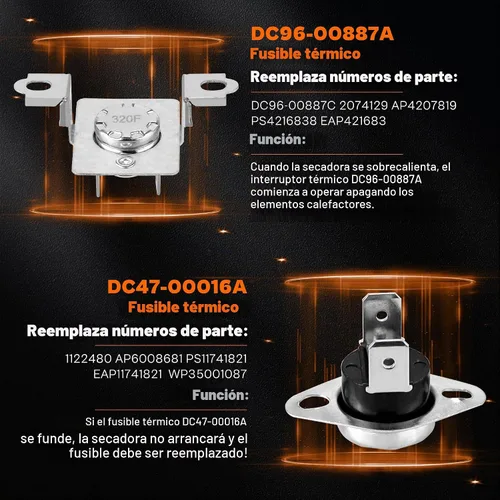 Vista 4 de Elemento calefactor DVE45R6100C/A3 DVE45R6100W/A3 DVE45R6100P/A3