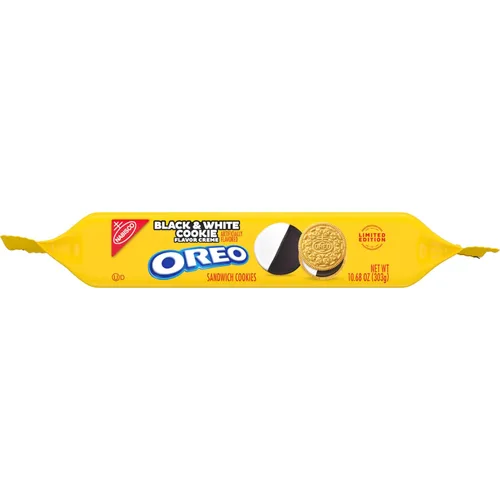 Vista 15 de OREO Galletas de sándwich de crema de galletas blancas y negras, edición limitada, 10.68 onzas