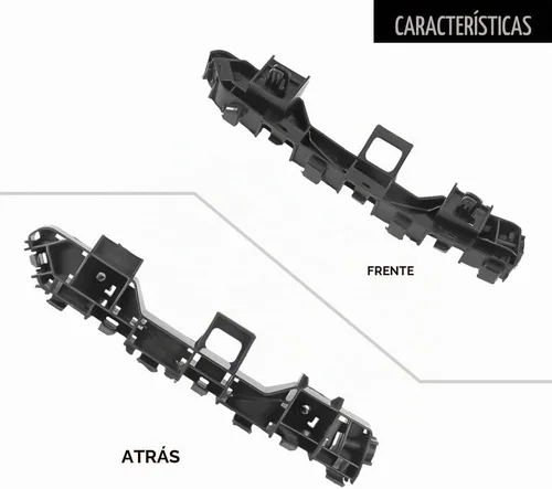 Vista 5 de 1 par de soporte de parachoques delantero izquierdo y derecho - Compatible para Honda Accord 2013-2017 - Reemplazo de la pieza 71193T2AA01