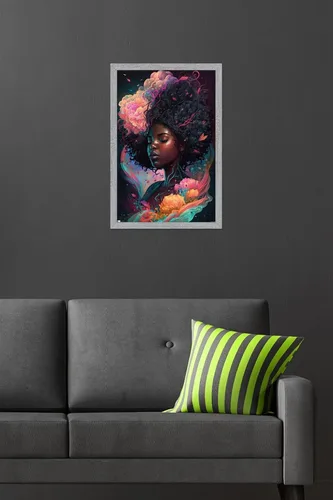 Vista 6 de Trends International Wumples - Beautiful Profile 3 Wall Poster, 22.4L x 14.7W, Gray Framed Version
