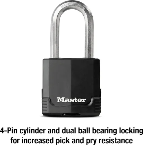 Vista 4 de Master Lock M515XDLH Magnum - Candado resistente con llave, 1 paquete