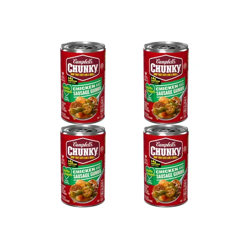Vista 11 de Campbell's Chunky Sopa de pollo y salchicha Gumbo, lata de 18.8 onzas