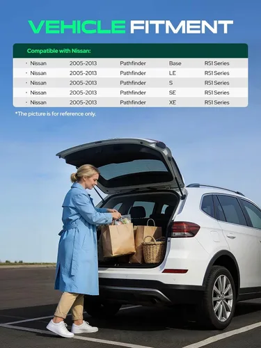 Vista 3 de Juego de 4 puntales de soporte de elevación para maletero y ventana trasera para Nissan Pathfinder 2005-2013
