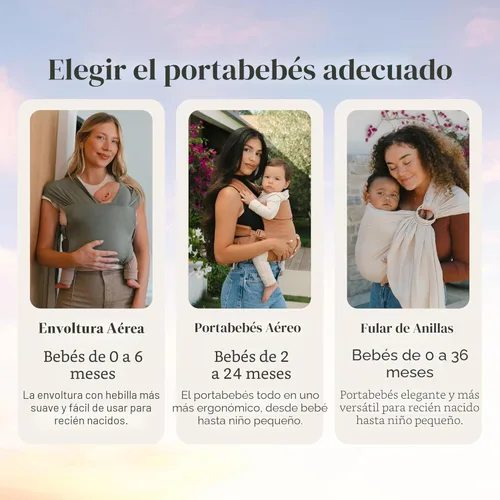 Vista 8 de WildBird - Portabebés con Hebilla Aerial - 2-24 Meses - Grande (L-4XL) Acadian - Transporte Frontal o Posterior - Correas Cruzadas, Soporte Lumbar