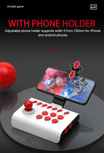 Vista 6 de arVin Arcade Fight Stick Joystick Game Controller for iPhone iOS Android PC Fighting Stick for Nintendo SwitchPS3PS4 Arcade Rocker Gamepad with