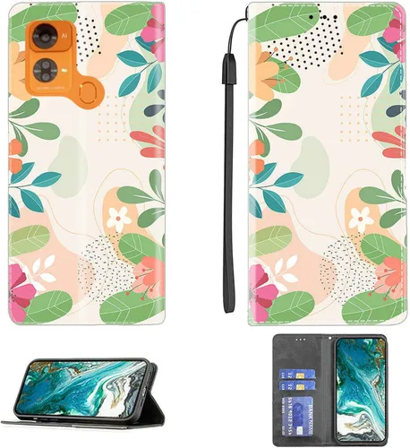 Vista 314 de jioeuinly ATT Motivate 2 - Funda compatible con ATT Motivate 2, funda con soporte abatible y cierre magnético DJS