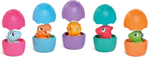 Vista 2 de Toomies Jurassic World Spin & Hatch Huevos de Dino – Juguetes de Dinosaurio para Juego de Desarrollo – 12m+