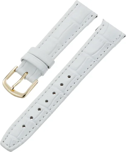 Vista 16 de Hadley-Roma Women's Alligator Grain Leather WatchStrap Negro