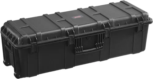 Vista 11 de VEVOR Estuche rígido resistente al agua, caja protectora seca de alta resistencia con espuma precortada, ruedas y asas retráctiles para viajes