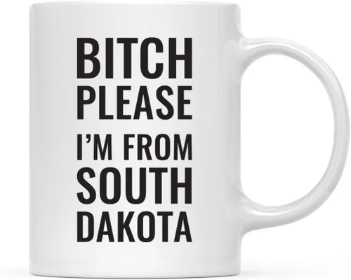 Vista 104 de Andaz Press Taza de café de 11 onzas, regalo de broma, Bitch Please I'm from Alabama, paquete de 1, incluye caja de regalo, divertidas ideas