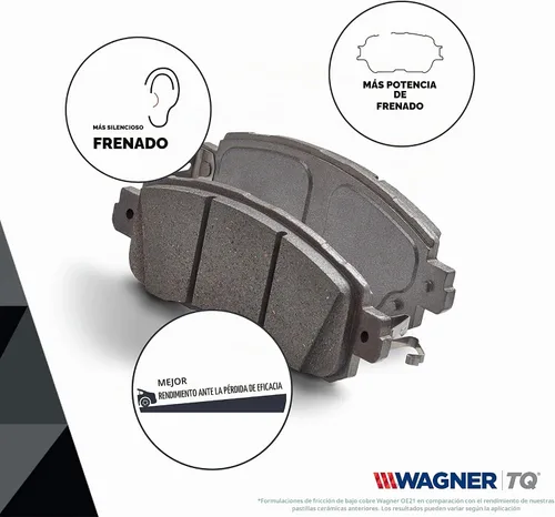 Vista 7 de Juego de discos Wagner Thermoquiet QC1363 para freno con hardware de instalación, delantero