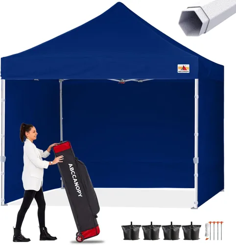 Vista 24 de ABCCANOPY - Tienda de campaña con dosel de primera calidad, sombra instantánea comercial, 10 x 15, serie premium, gris