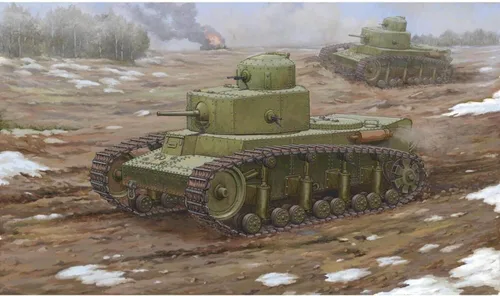 Vista 6 de Hobby Boss Kit de modelo de armadura soviética T-18 Mod1930 tanque ligero