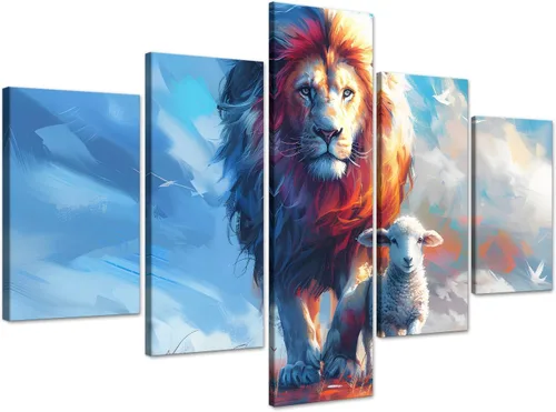Vista 31 de 5 piezas de pintura sobre lienzo ardiente de fénix dibujado en estilo heráldico fuego fénix arte de pared vintage impresiones obras de arte arte