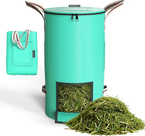 Vista 10 de Bolsa reutilizable para jardín y residuos de patio – 54.5 litros Bolso transpirable y engrosado reutilizable para césped, con 4 asas para fácil