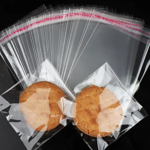 Vista 10 de 120 piezas de bolsas para palitos de pretzel, bolsa de celofán autoadhesiva de 2x10 pulgadas, bolsas transparentes para galletas con cierre