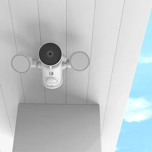 Vista 6 de Soporte de alero para Google Nest Cam con reflector - Soporte de cámara de seguridad para reflector al aire libre (blanco)