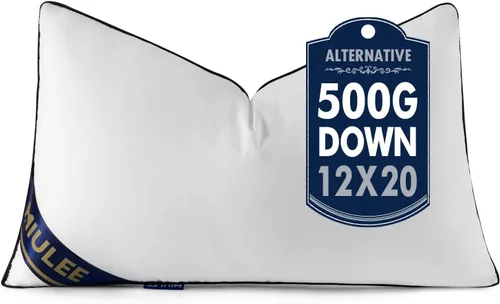 Vista 22 de MIULEE - Inserto de almohada de 14 x 36 pulgadas, almohada decorativa lumbar rellena de alternativa a plumón, inserto de relleno de almohada premium