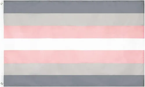 Vista 9 de FLAGLINK Bandera del orgullo Demiboy de 3 x 5 pies - Bandera de género LGBTQIA Demi Man Demisexualb