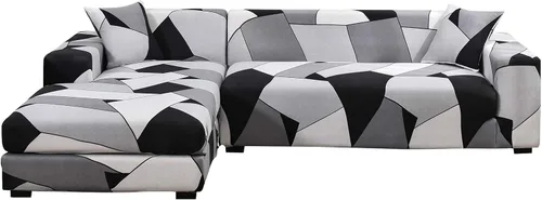Vista 29 de MIFXIN Fundas de sofá modular en forma de L, 2 piezas, elásticas, tipo L, para sofá esquinero, protector de muebles, para mascotas, niños, perros