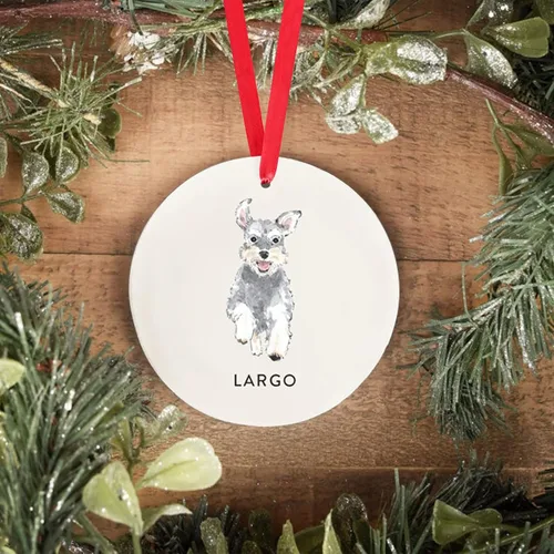 Vista 24 de Adorno personalizado para perro, adorno de Navidad personalizado Golden Retriever, regalos personalizados para amantes de las mascotas, regalos