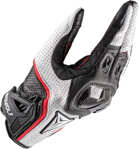 Vista 4 de Motowolf Guantes de motocicleta para hombres y mujeres, guantes de motocicleta transpirables para pantalla táctil de dedo completo, para cuatrimoto