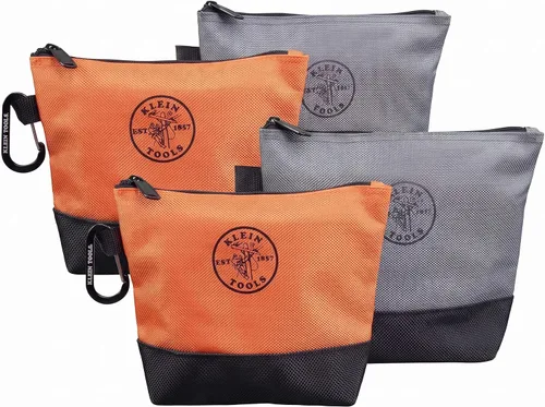 Vista 12 de Klein Tools 55470 - Bolsa utilitaria, bolsas de herramientas con cremallera de pie, tejido balístico resistente 1680d, parte inferior reforzada
