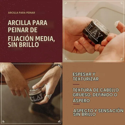 Vista 2 de 18.21 Man Made - Productos para el peinado del cabello: Pomada, cera, arcilla y pasta, 59.15 ml