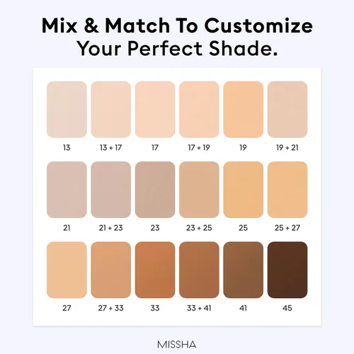 Vista 9 de MISSHA M PERFECT COVER SERUM BB CREAM No.13 Light Fair- Fair with Cool Undertone, BB Cream de Cardi B Pick, tinte para la piel, hidratante tintado