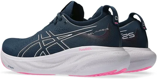 Vista 4 de ASICS Gel-Nimbus 25 Running Mujer Azul Francés/Lila Hint