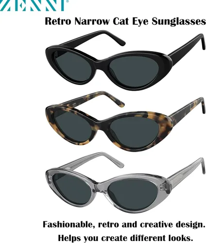 Vista 8 de ZENNI - Gafas de sol polarizadas con bloqueo de luz azul de ojo de gato para mujer, protección UV