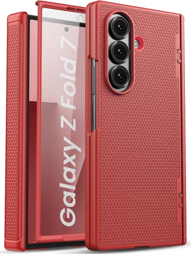 Vista 9 de Funda para Samsung Galaxy Z Fold 7 con Protección de Bisagra y Protector de Pantalla, Diseño Delgado de PC Duro Resistente a Golpes 360° Funda