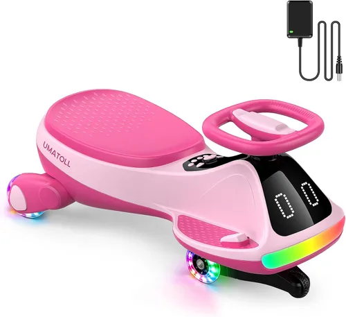 Vista 13 de Umatoll Coche eléctrico de 12 V para niños, regalos de cumpleaños, juguete Negro y rojo