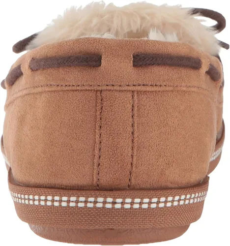 Vista 3 de Skechers Pantuflas acogedoras con forro de piel sintética para mujer