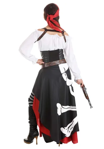 Vista 11 de Disfraz de gitana de bandera pirata para mujer Multicolor