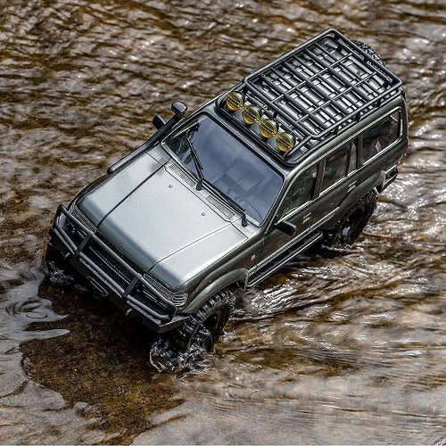 Vista 7 de Fms FCX18S 1/18 Land Cruiser LC80 S RC Rock Crawler Scale Katana Toyota RC Car 2.4Ghz 4WD Off-Road Impermeable RC Truck Vehículo RTR All Terrains