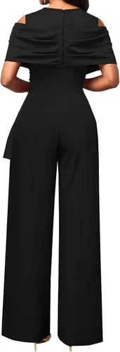 Vista 2 de MOJICK Jumpsuits for Women Elegant Long Sleeve Straight Long Pants Party Clubwear Rompers